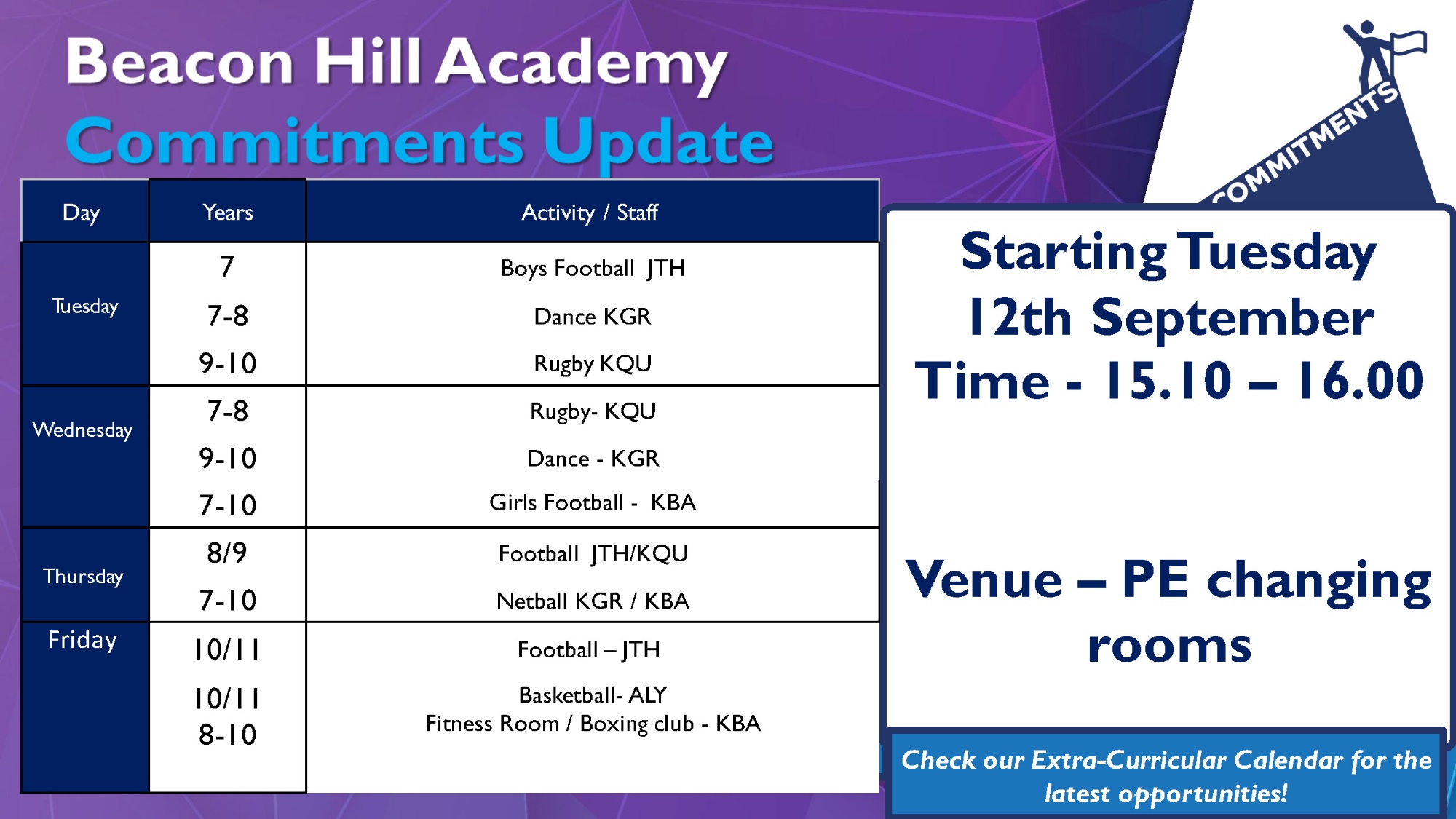 Beacon Hill Academy - Sport, Clubs and Activities
